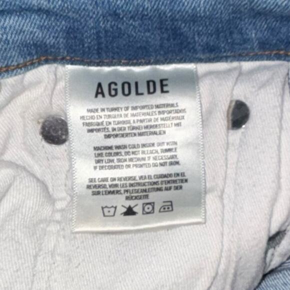 Agolde Light Wash Distressed Skinny Jeans Women’s 24 Casual Classic Beach Preppy - Picture 9 of 10
